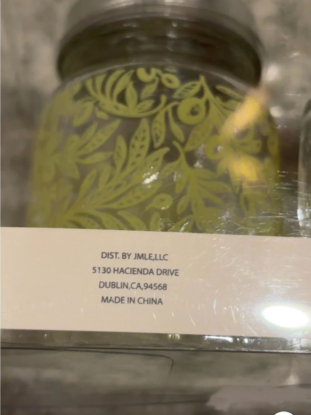 Willow & Reed Olive Bush Botanical Salt n Pepper Shaker Set of 2 Mason Jar NWT